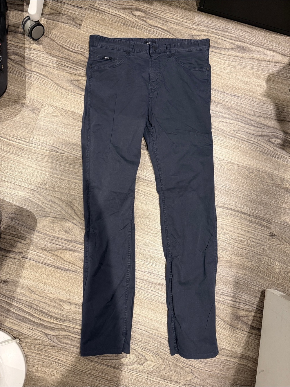 Hugo Boss Navy Slim Straight Pants